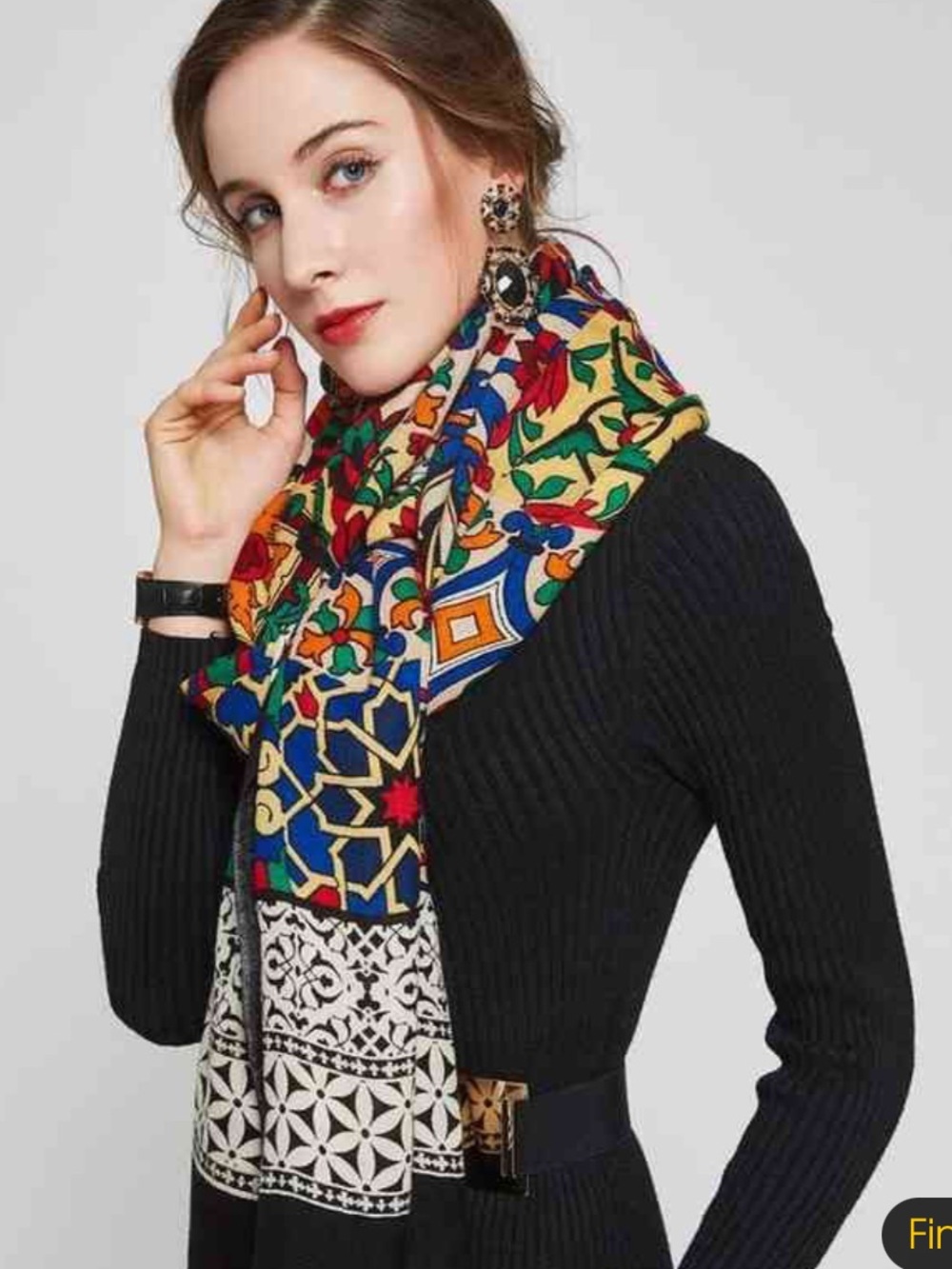 Dana Xu 100% Australian Merino wool large scarf or pashmina shawl